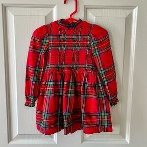 Wonder Nation Red Plaid Girls Dress 18mo